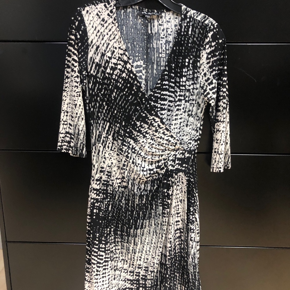 Black and White Pattern Dress